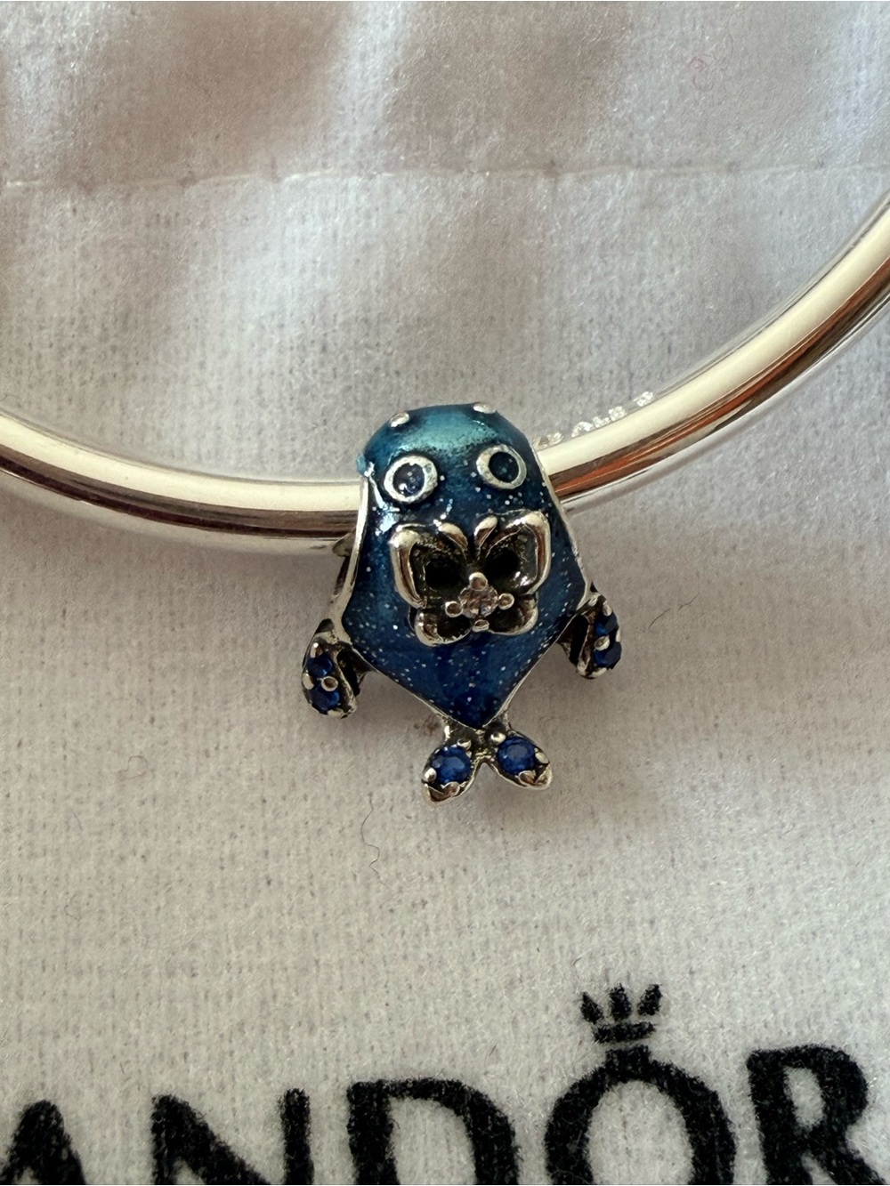 Pandora Blue Enamel whale charm
